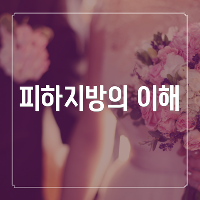 피하지방의 이해