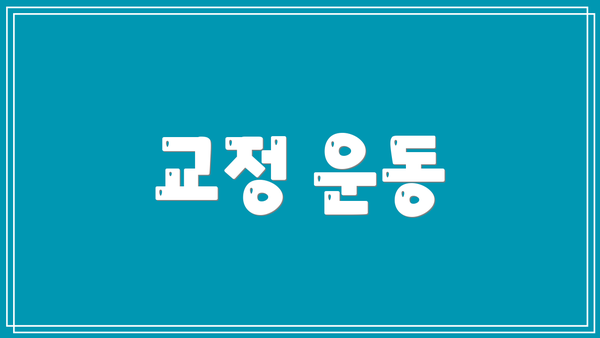 교정 운동