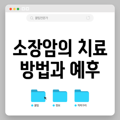 소장암의 치료 방법과 예후